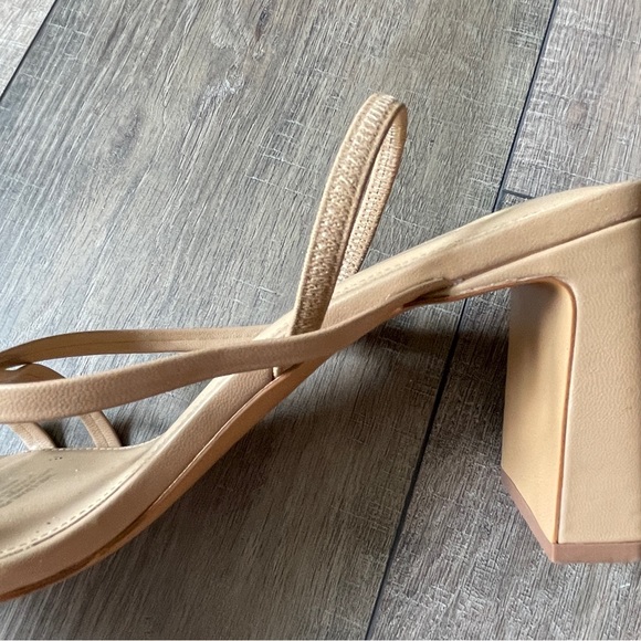 Nude Strappy Sandal Heels - Picture 6 of 7